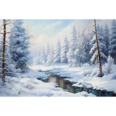 Winter Scenery Acrylic Canvas